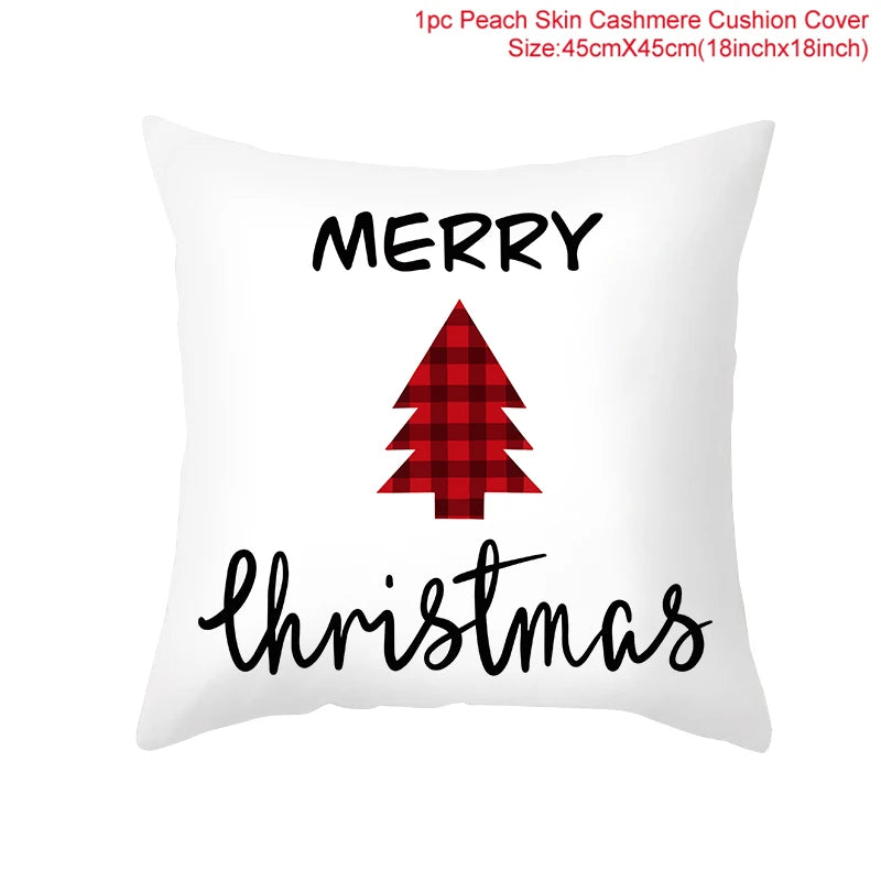 Kerst kussenhoes 45 cm β Vrolijke kussensloop voor feestdagen, perfect voor kerst & nieuwjaar 2026!