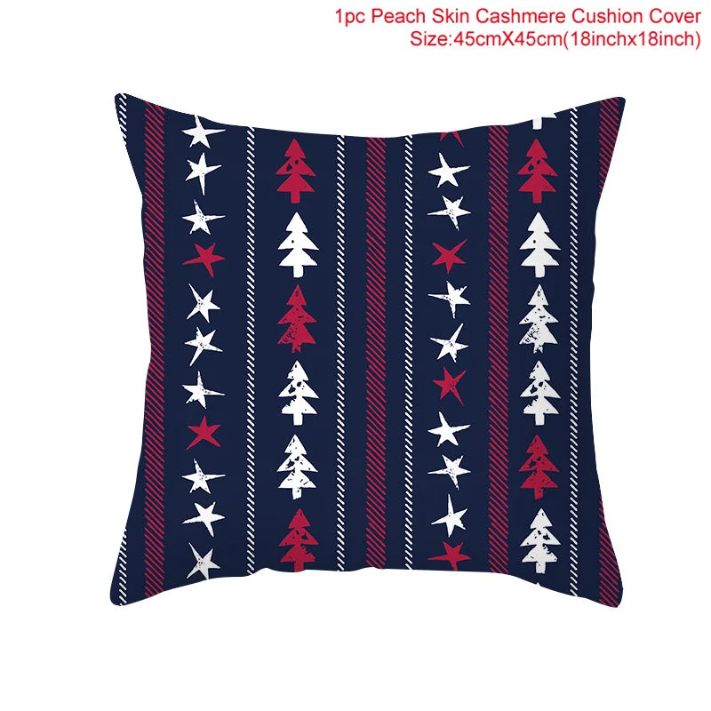Kerst kussenhoes 45 cm β Vrolijke kussensloop voor feestdagen, perfect voor kerst & nieuwjaar 2026!