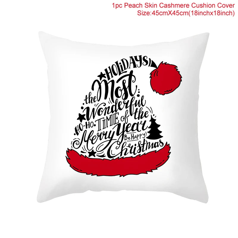 Kerst kussenhoes 45 cm β Vrolijke kussensloop voor feestdagen, perfect voor kerst & nieuwjaar 2026!