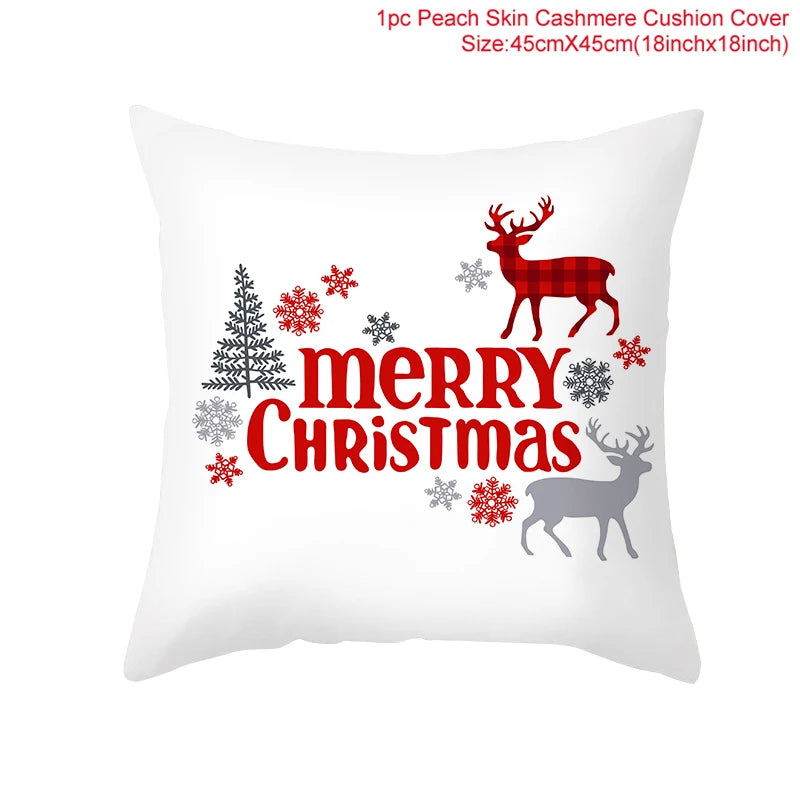 Kerst kussenhoes 45 cm β Vrolijke kussensloop voor feestdagen, perfect voor kerst & nieuwjaar 2026!