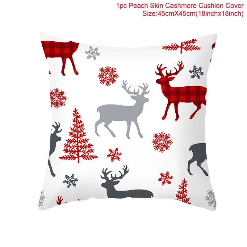 Kerst kussenhoes 45 cm β Vrolijke kussensloop voor feestdagen, perfect voor kerst & nieuwjaar 2026!
