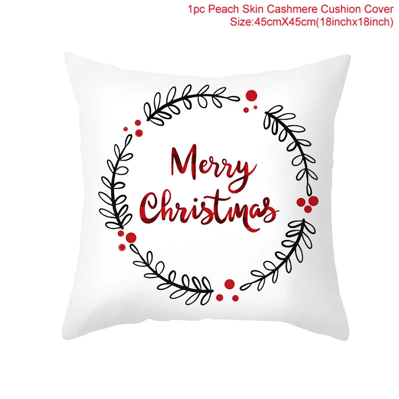 Kerst kussenhoes 45 cm β Vrolijke kussensloop voor feestdagen, perfect voor kerst & nieuwjaar 2026!