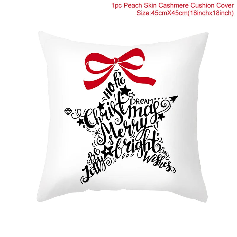 Kerst kussenhoes 45 cm β Vrolijke kussensloop voor feestdagen, perfect voor kerst & nieuwjaar 2026!