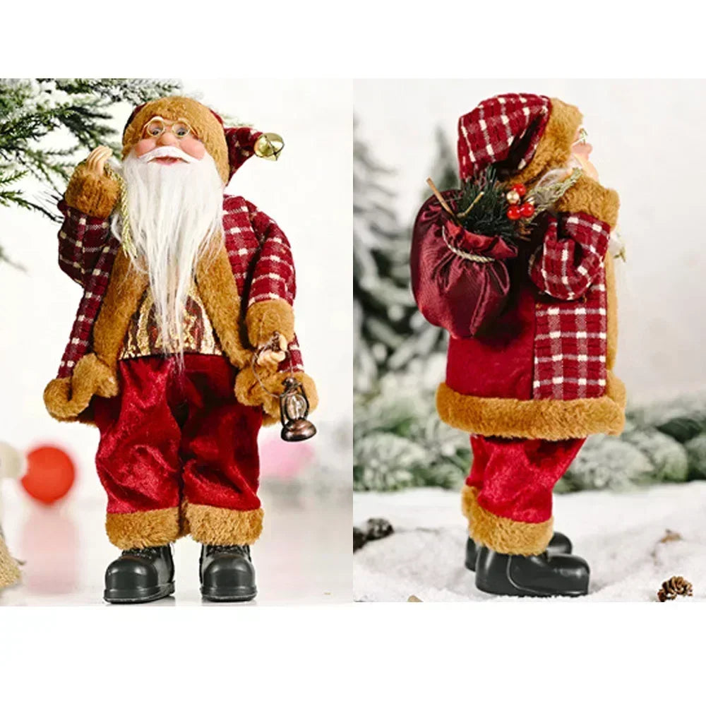Pluche Kerstman Pop 30 cm – 1~4 Stuks Kerstdecoratie voor Huis & Feestdagen 2026