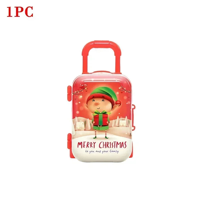 Kerst Snoepkoffertje β Mini Trolley Doos voor Kerstdecoratie & Cadeau 2026