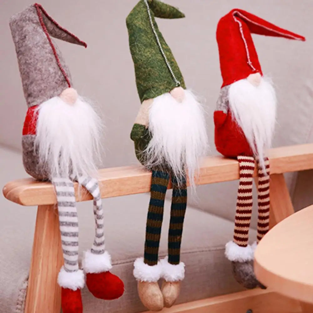 Kerst Kabouter Pop β Faceless Gnome Decoratie 2026 β Pluche & LED Optioneel