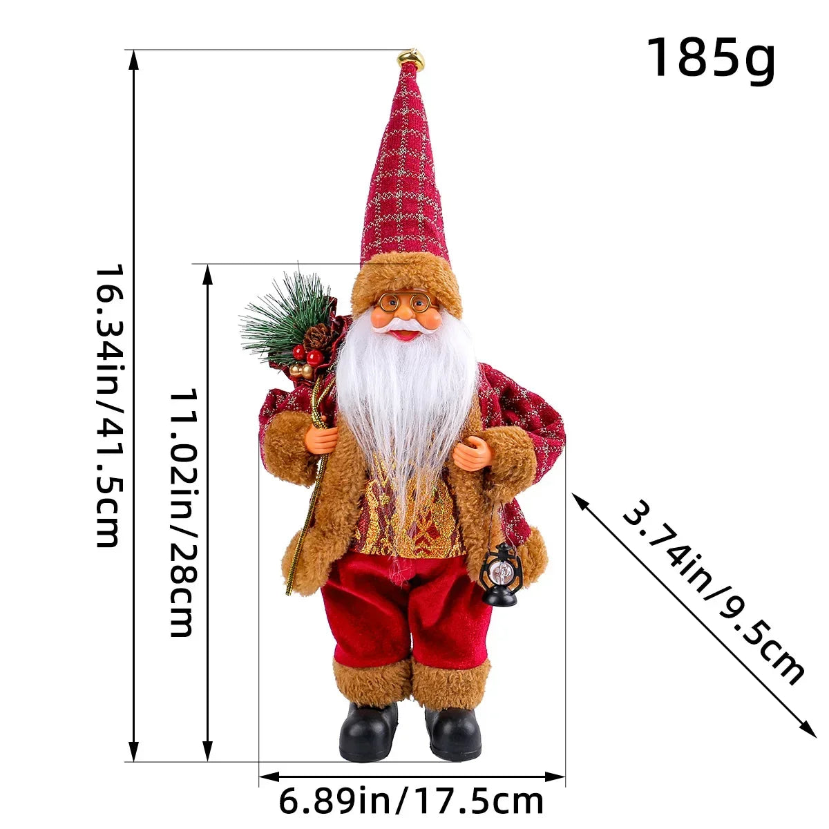 Pluche Kerstman Pop 30 cm – 1~4 Stuks Kerstdecoratie voor Huis & Feestdagen 2026