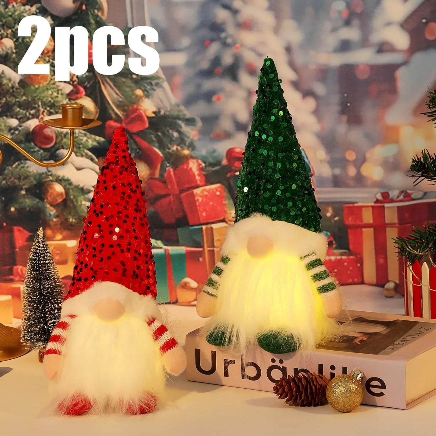 Pluche Kerstman Pop 30 cm – 1~4 Stuks Kerstdecoratie voor Huis & Feestdagen 2026