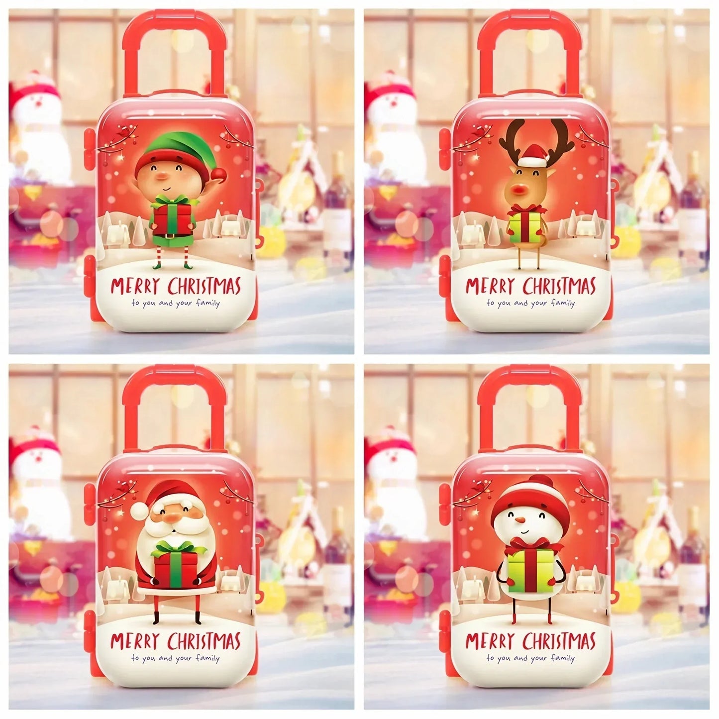 Kerst Snoepkoffertje β Mini Trolley Doos voor Kerstdecoratie & Cadeau 2026