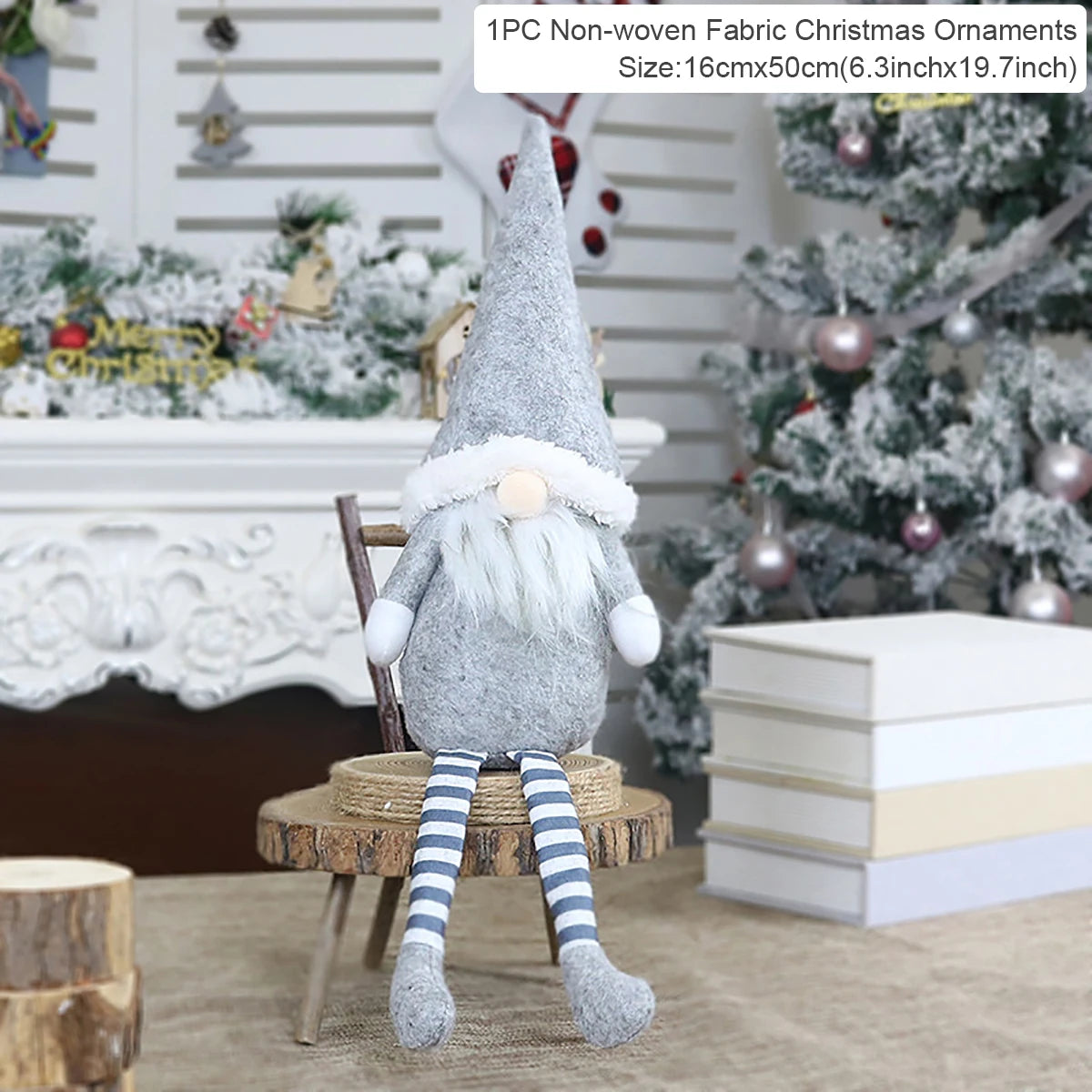 Kerst Kabouter Pop β Faceless Gnome Decoratie 2026 β Pluche & LED Optioneel