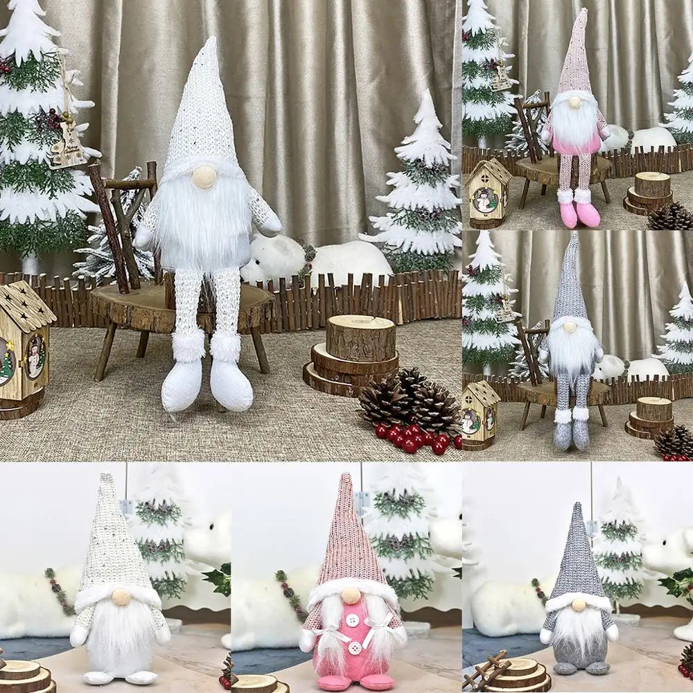 Kerst Kabouter Pop β Faceless Gnome Decoratie 2026 β Pluche & LED Optioneel