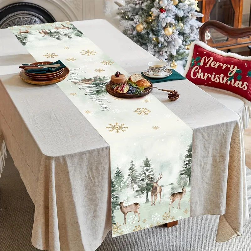 Kerst Tafelloper 2026 β Luxe Feestelijke Tafeldecoratie voor Kerst & Nieuwjaar
