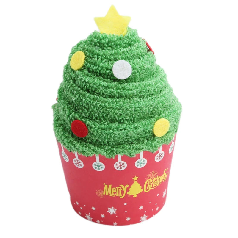 Kerst Handdoek β Kerstboom of Kerstman Vorm, Cartoon Design voor Kinderen 2026