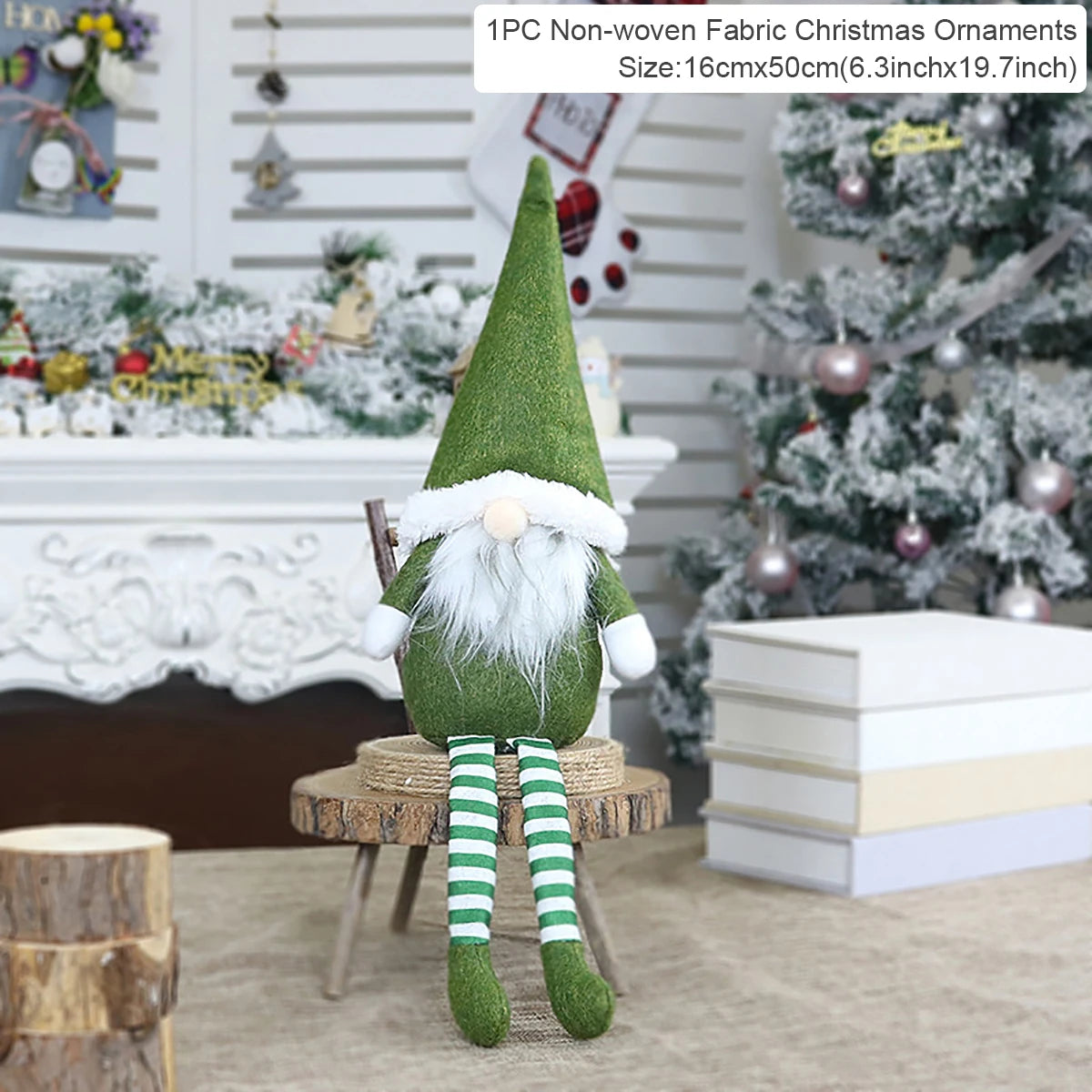 Kerst Kabouter Pop β Faceless Gnome Decoratie 2026 β Pluche & LED Optioneel