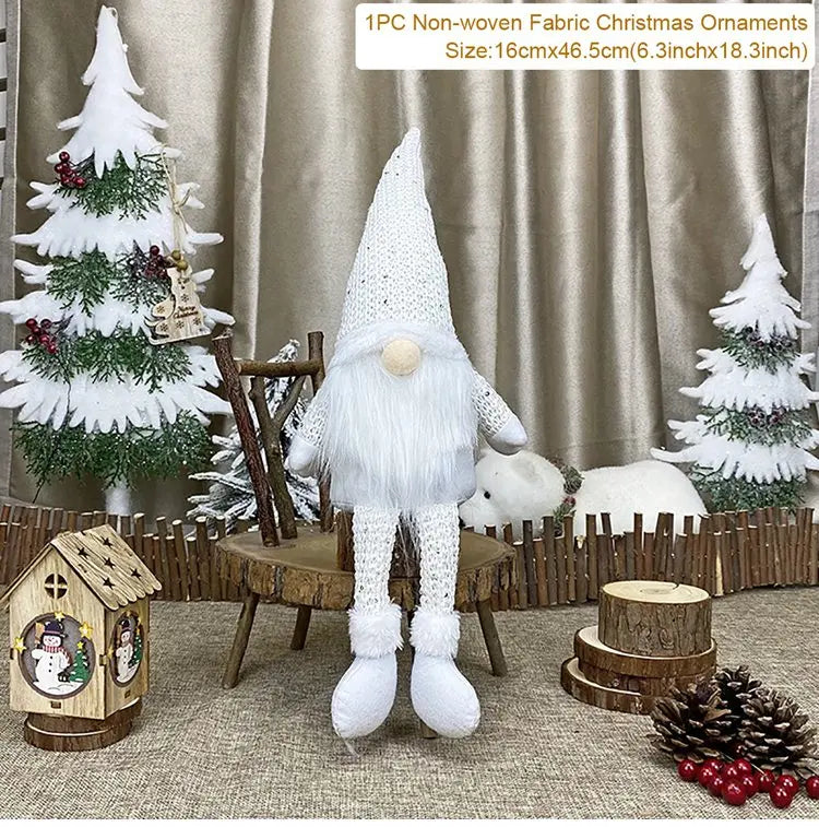 Kerst Kabouter Pop β Faceless Gnome Decoratie 2026 β Pluche & LED Optioneel
