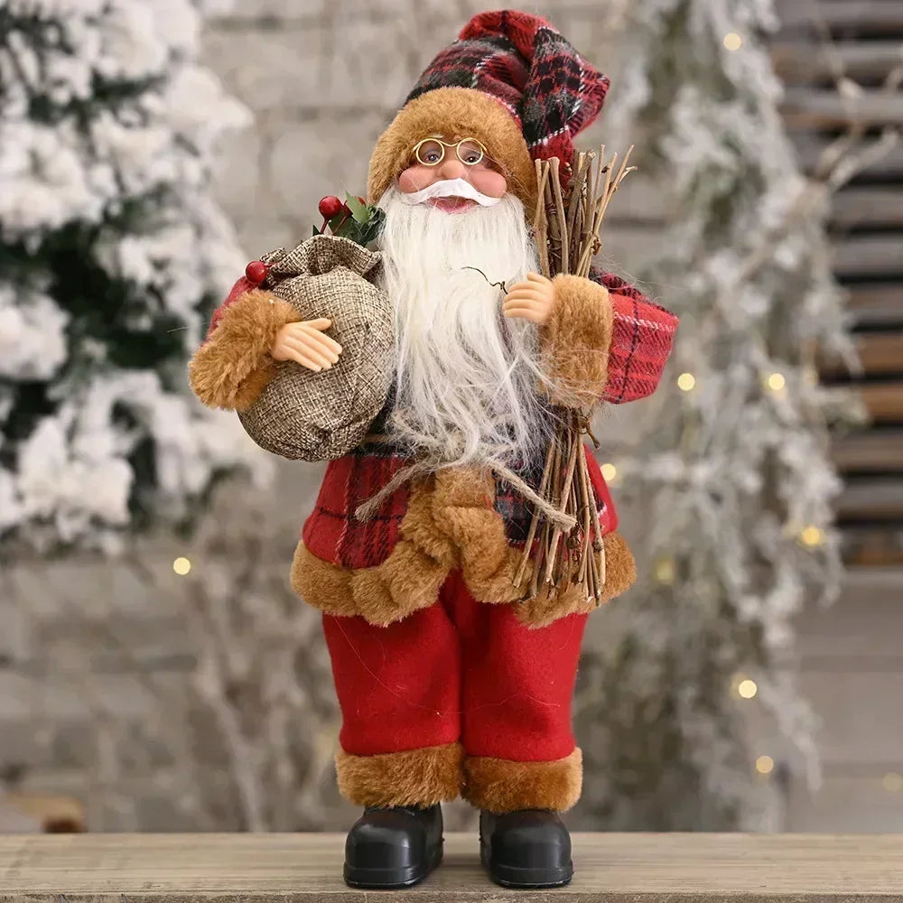 Pluche Kerstman Pop 30 cm – 1~4 Stuks Kerstdecoratie voor Huis & Feestdagen 2026
