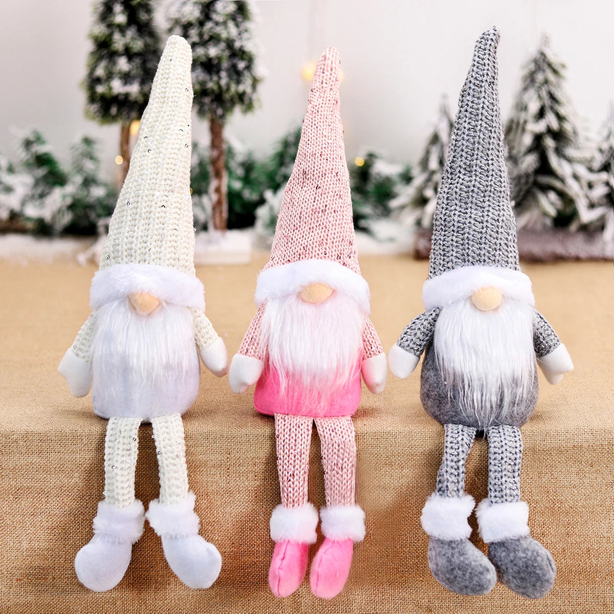 Kerst Kabouter Pop β Faceless Gnome Decoratie 2026 β Pluche & LED Optioneel