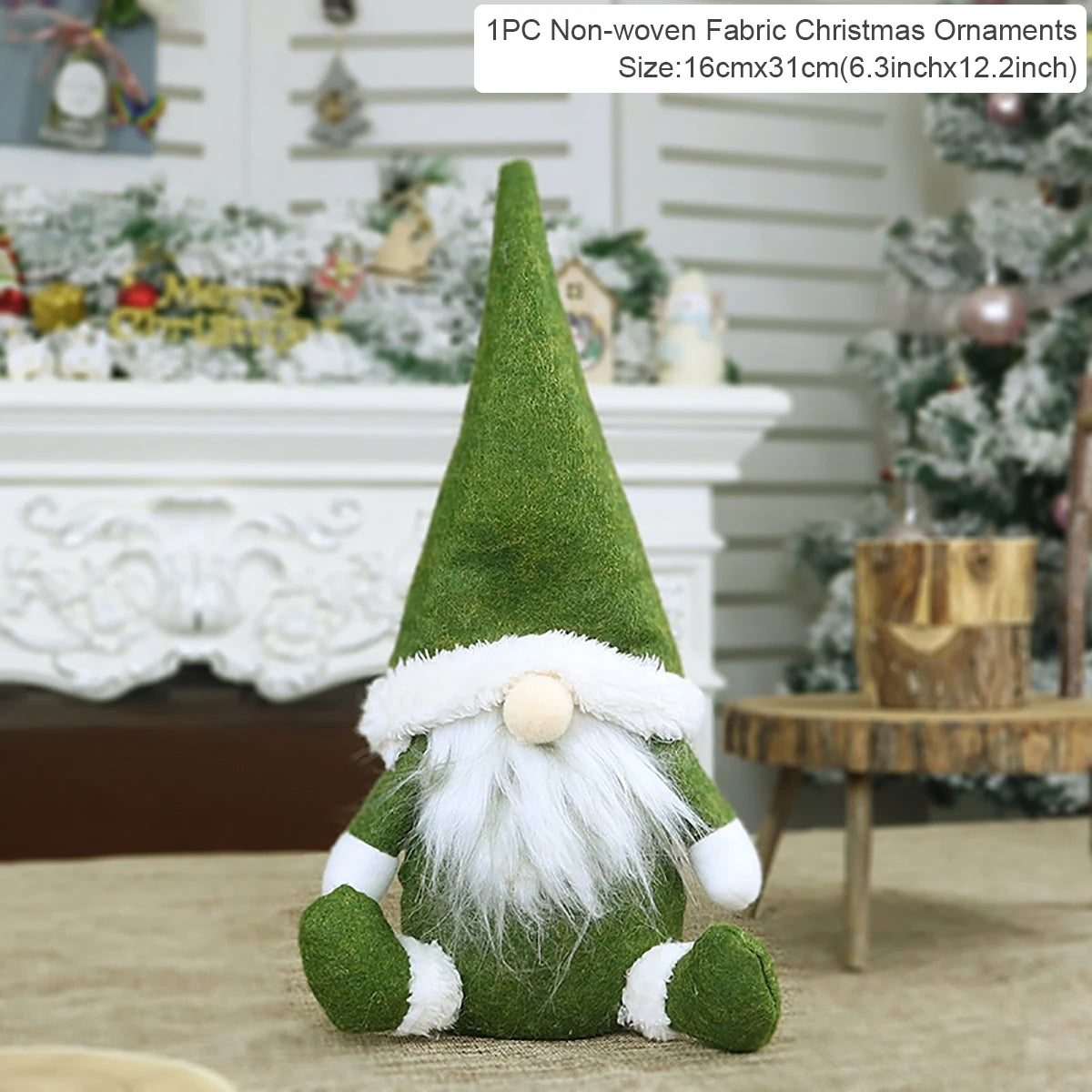 Kerst Kabouter Pop β Faceless Gnome Decoratie 2026 β Pluche & LED Optioneel