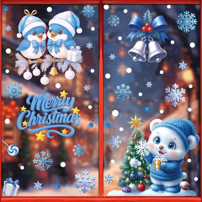Kerst Raamstickers – Winter & Kerstman Decoratie voor Huis & Ramen 2026