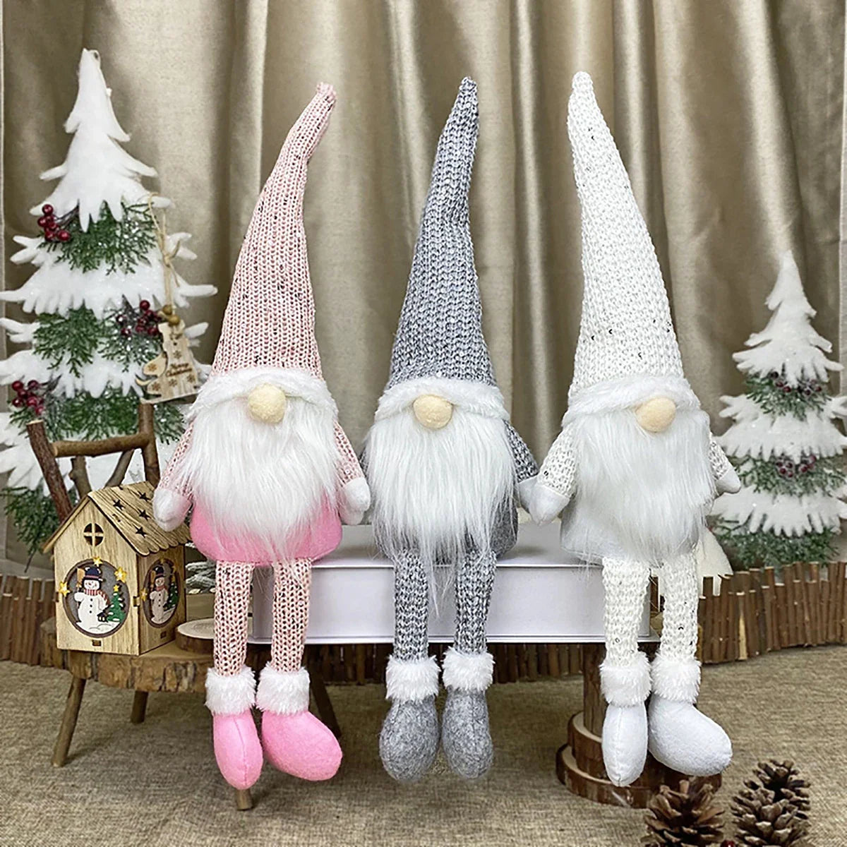 Kerst Kabouter Pop – Faceless Gnome Decoratie 2026 – Pluche & LED Optioneel
