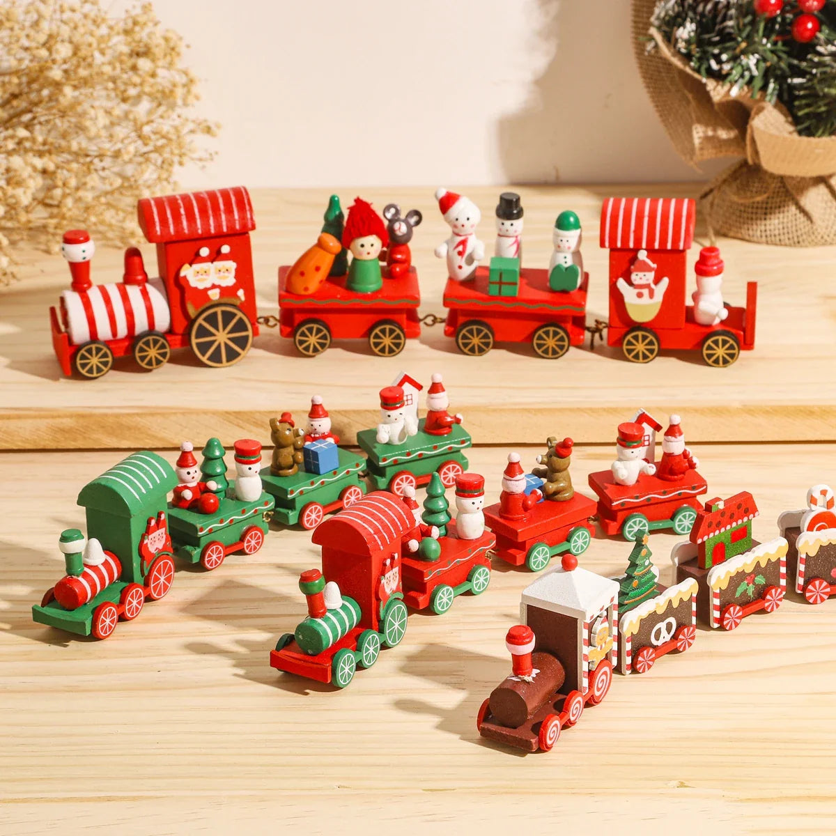 Kersttrein Decoratie – Merry Christmas Ornament voor Huis & Nieuwjaar 2026