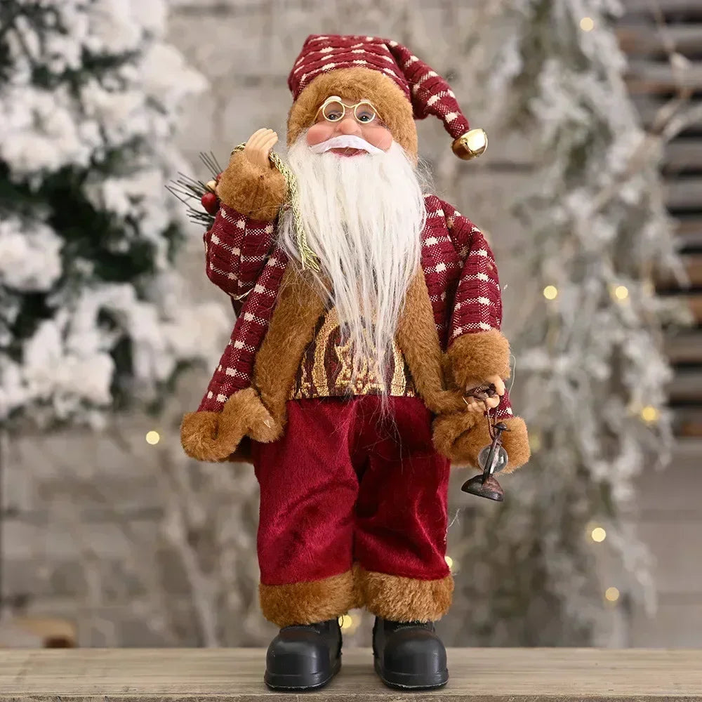 Pluche Kerstman Pop 30 cm – 1~4 Stuks Kerstdecoratie voor Huis & Feestdagen 2026
