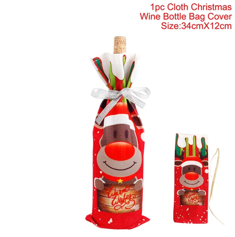 vrolijke kerst wijnfleshoes