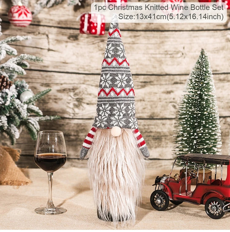 vrolijke kerst wijnfleshoes