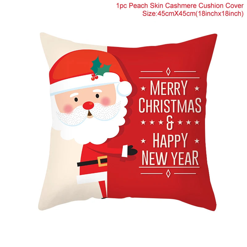 Kerst kussenhoes 45 cm – Vrolijke kussensloop voor feestdagen, perfect voor kerst & nieuwjaar 2026!