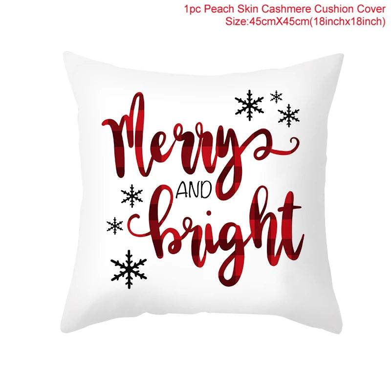 Kerst kussenhoes 45 cm – Vrolijke kussensloop voor feestdagen, perfect voor kerst & nieuwjaar 2026!