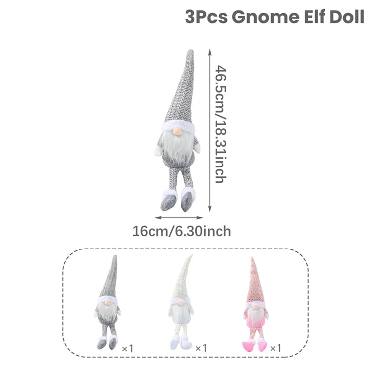 Kerst Kabouter Pop – Faceless Gnome Decoratie 2026 – Pluche & LED Optioneel