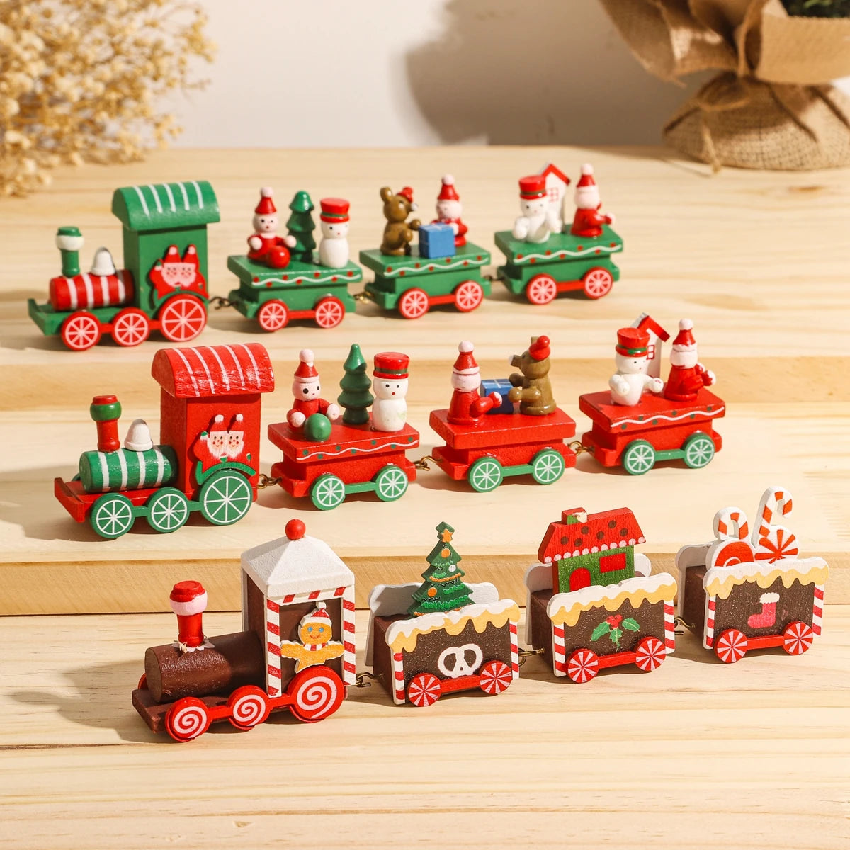 Kersttrein Decoratie – Merry Christmas Ornament voor Huis & Nieuwjaar 2026
