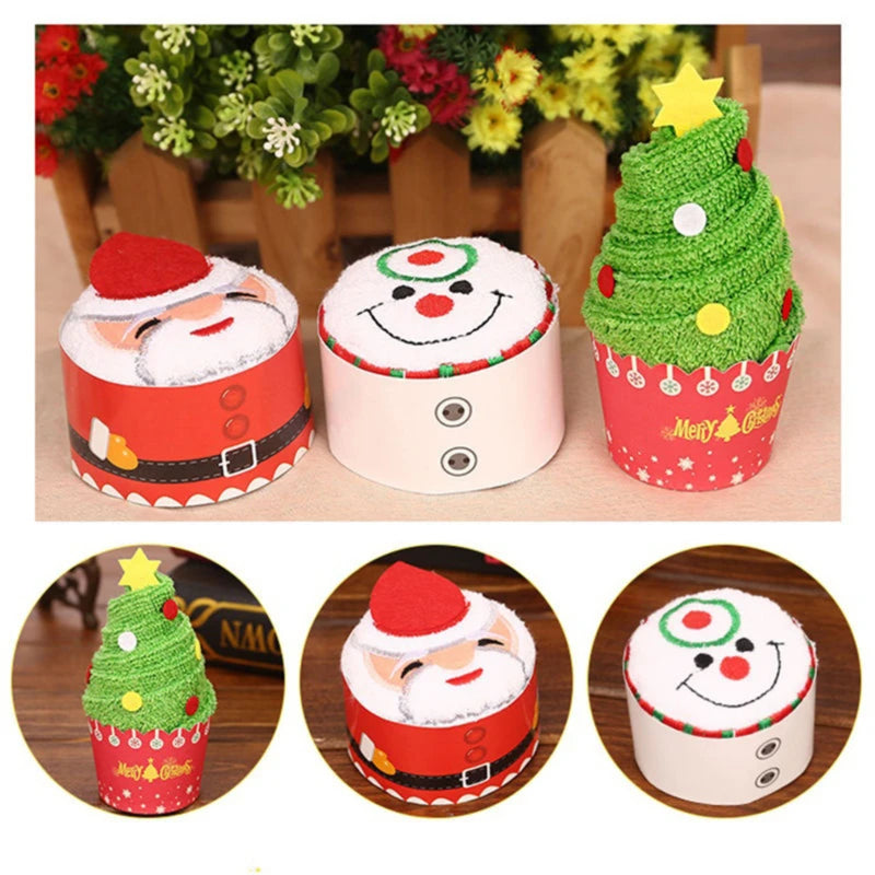 Kerst Handdoek – Kerstboom of Kerstman Vorm, Cartoon Design voor Kinderen 2026